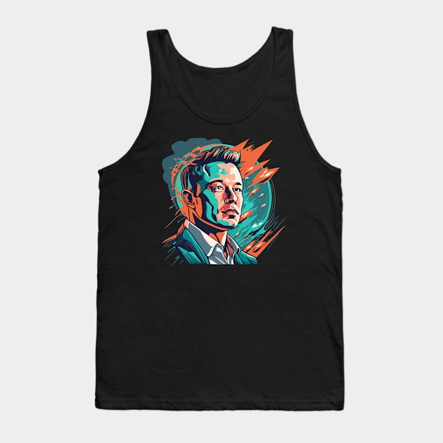 Elon Musk Tank Top by kknows